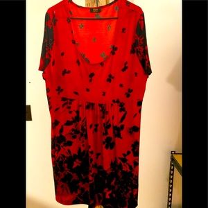 R&B red &black dress